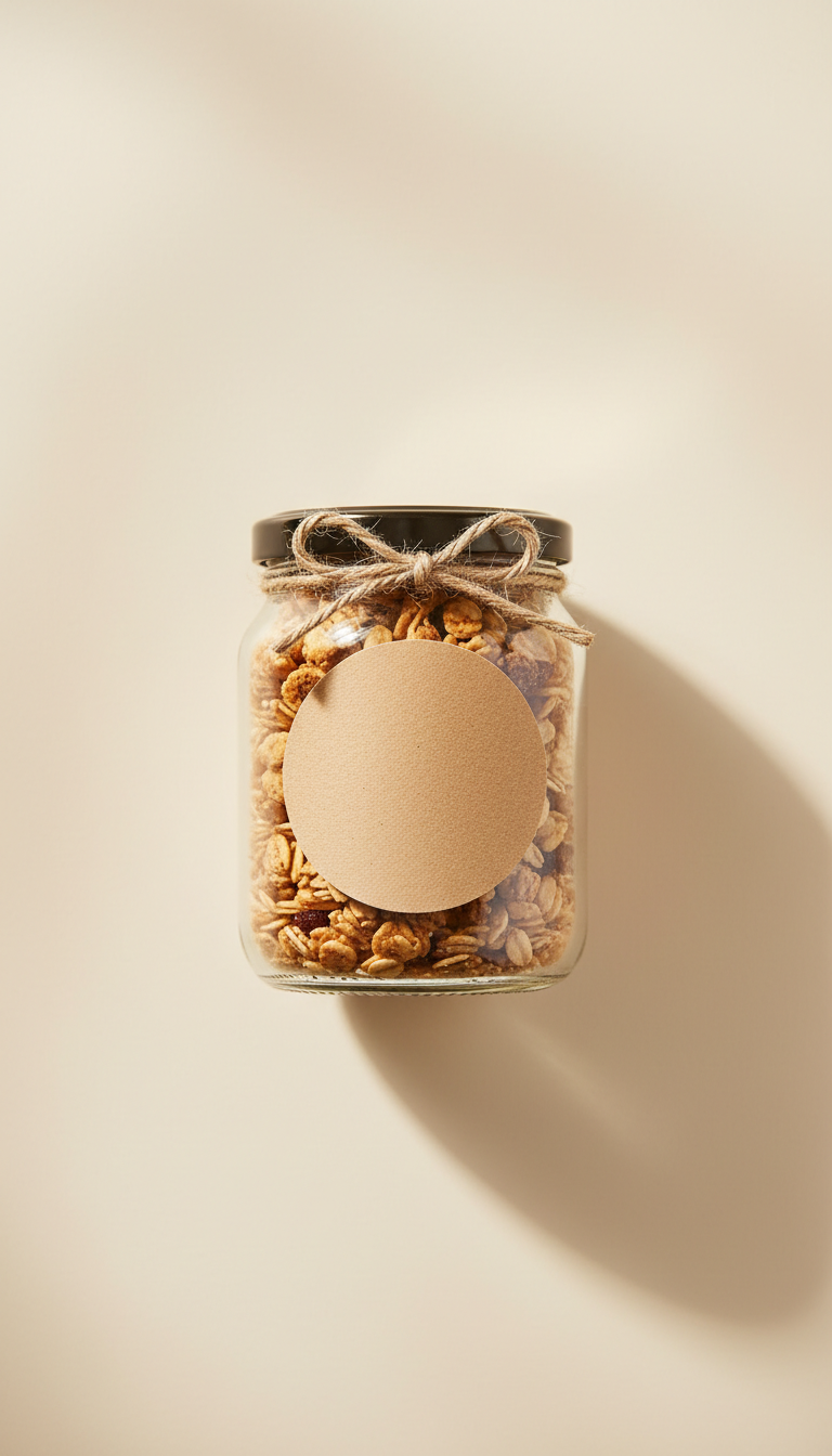 Farmhouse Granola Jar with Toasted Pecans